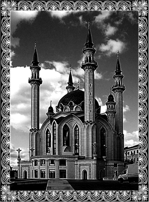 Мечеть - картинки для гравировки