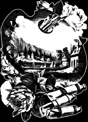 Мольберт - картинки для гравировки